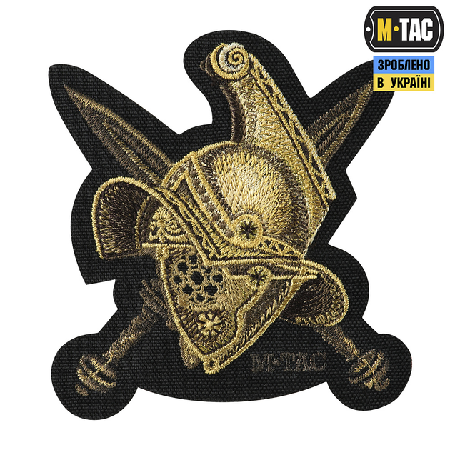 Нашивка M-Tac Gladiator Helmet (вышивка) Black - изображение 1