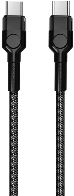 Кабель ColorWay Type-C - Type-C PD Fast Charging 60W 3.0А 1 m Black (CW-CBPDCC047-BK) - зображення 3