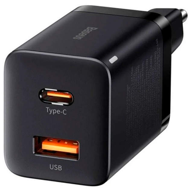 Мережевий зарядний пристрій Baseus Super Si Pro Quick Charger USB/Type ...