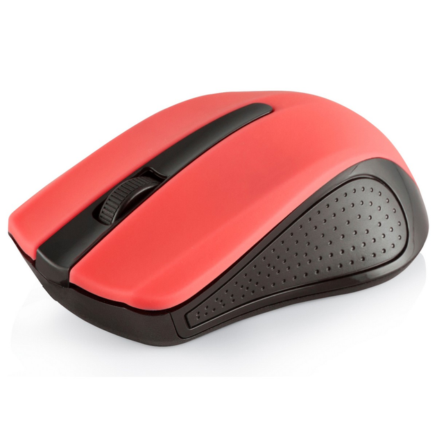 Мышка Modecom MC-WM9, беспроводная, 2кн., 1200dpi, нано ресивер черно-красная - изображение 2