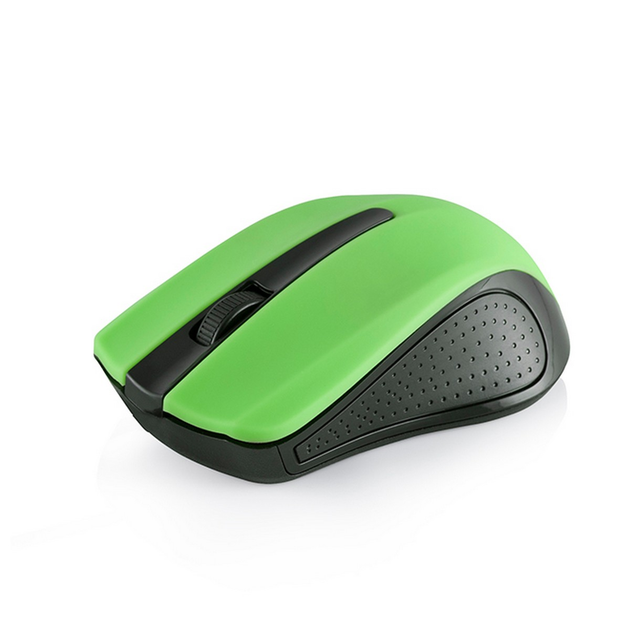 Мышка Modecom MC-WM9, беспроводная, 2кн., 1200dpi, нано ресивер черная-зеленая - изображение 3