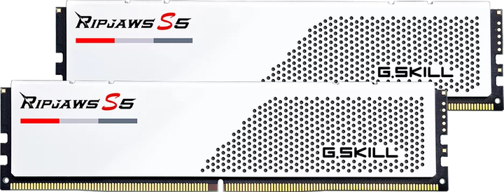 Модуль памяти G.Skill Ripjaws S5 DDR5-5200 96GB (2x48GB) CL40-40-40-83 1.10V Intel XMP White (F5-5200J4040A48GX2-RS5W) - Фото 1 Модуль памяти G.Skill Ripjaws S5 DDR5-5200 96GB (2x48GB) CL40-40-40-83 1.10V Intel XMP White (F5-5200J4040A48GX2-RS5W) - изображение 1