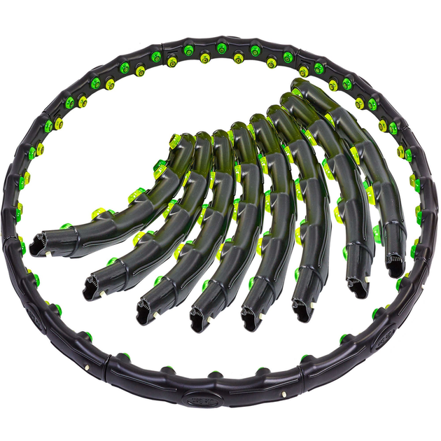 Обруч для похудения массажный c шариками Hula Hoop хула хуп на 8 секций на магнитах - изображение 2