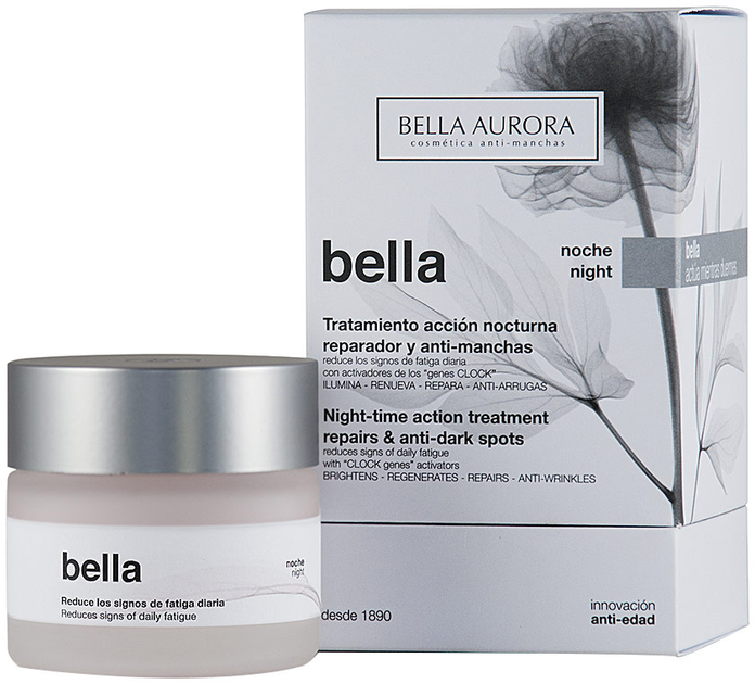 Krem do twarzy Bella Aurora Bella Multi-Perfection na noc rozświetlający 50 ml (8413400003489) - obraz 1