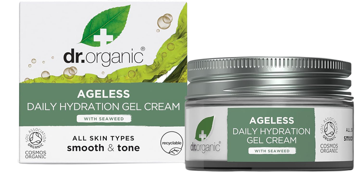 Денний гель-крем для обличчя Dr. Organic Seaweed Ageless Daily Hydration Gel Cream 50 мл (5060391847849) - зображення 1