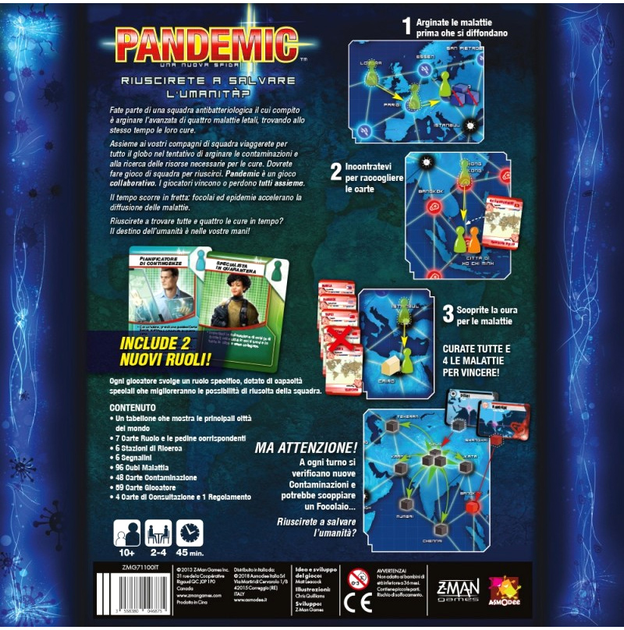 Настільна гра Asmodee Pandemic Base (3558380046875) - зображення 2