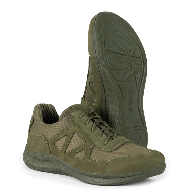 Кросівки Ягуар із вставками кордури Олива 38 - зображення 1