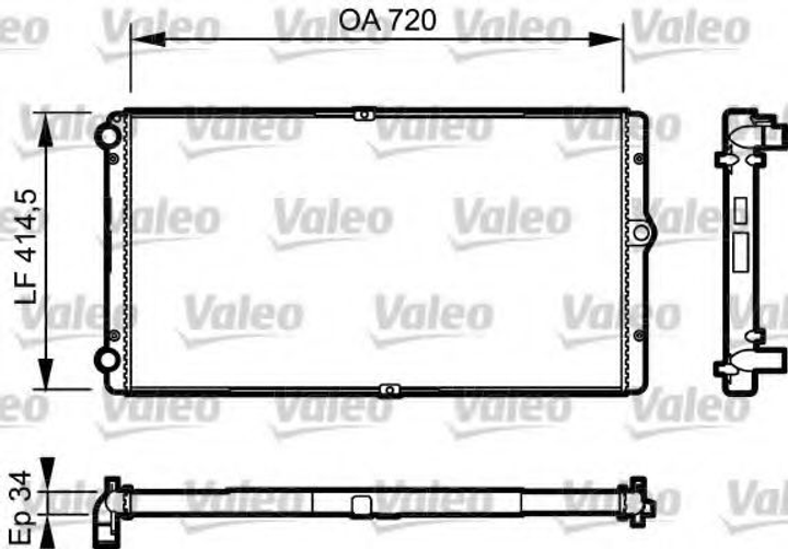 Радиатор Valeo (732177) - изображение 1