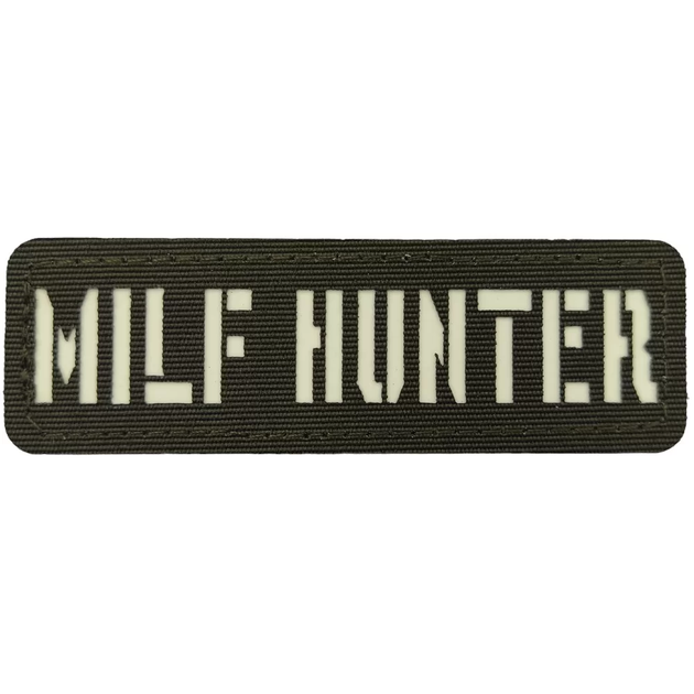Патч / шеврон светящийся Milf Hunter Laser Cut хаки - изображение 1