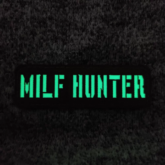 Патч / шеврон що світиться Milf Hunter Laser Cut хакі - зображення 2