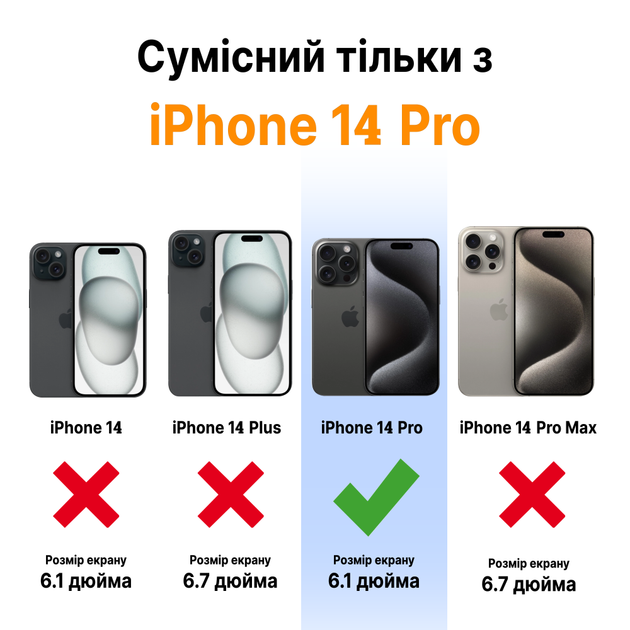 Противоударный чехол для iPhone 14 Pro с Magsafe IPAKY Comely Series Прозрачный - Фото 7 Противоударный чехол для iPhone 14 Pro с Magsafe IPAKY Comely Series Прозрачный - изображение 7