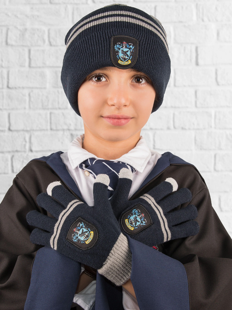 Дитячий комплект (шапка + рукавички) Distrineo Harry Potter - Kids Tactile Gloves and Ravenclaw Cap Set Темно-синій (4895205601192) - зображення 2