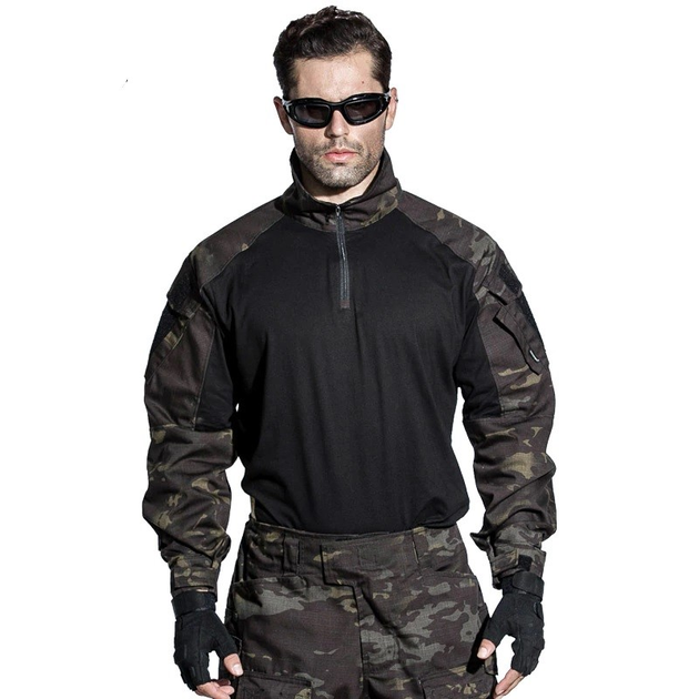 Тактична сорочка Emerson G3 Combat Shirt Camo Black - L - изображение 1