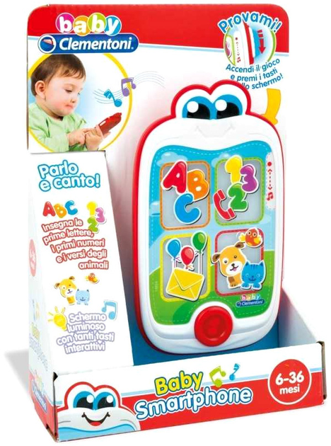 Smartfon dla dzieci Clementoni Baby Smartphone (8005125148547) - obraz 1