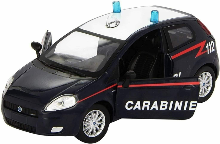 Металева модель автомобіля New-Ray Fiat Grande Punto Carabinieri 1:24 (0093577711233) - зображення 1