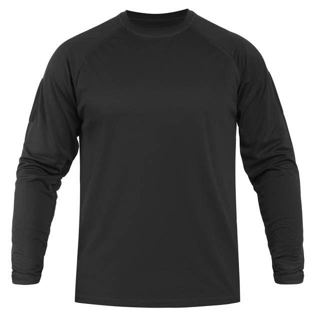 Футболка з довгим рукавом швидковисихаюча Sturm Mil-Tec TACTICAL LONG SLEEVE SHIRT QUICKDRY Black M (11082002) - зображення 1