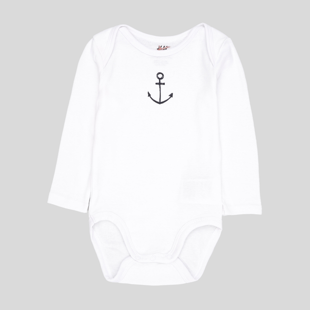 Детское боди для новорожденных мальчиков H&M 0472064_088 74 см Белое ...