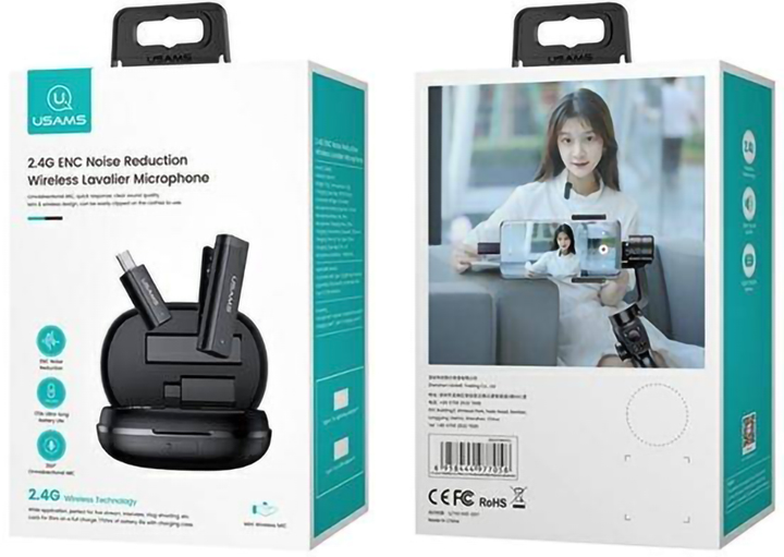 Mikrofon Usams US-ZB244 ENC Black (ZB244MKF01) - obraz 4