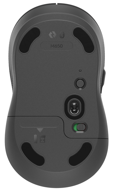 Миша Logitech M650 Signature Wireless/Bluetooth Graphite (910-006253) - Фото 5 Миша Logitech M650 Signature Wireless/Bluetooth Graphite (910-006253) - изображение 5