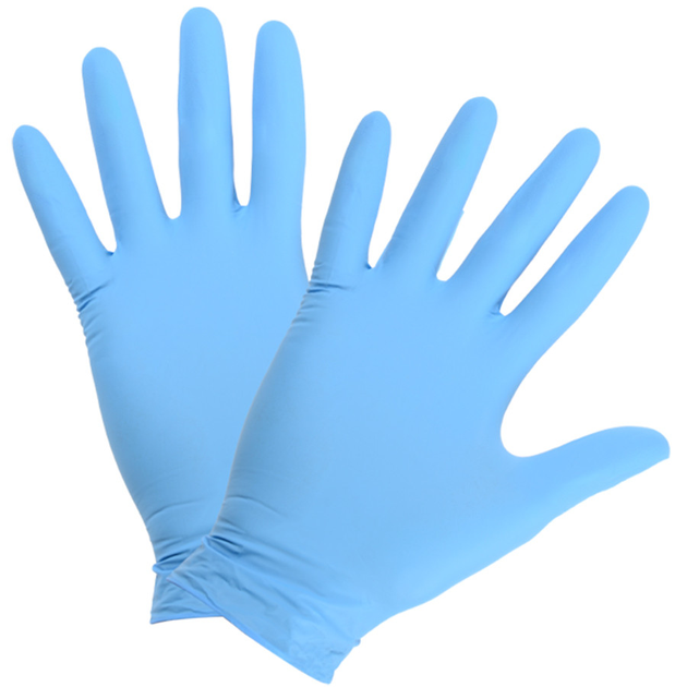 Одноразовые нитриловые перчатки "NTS STАNDАRD" L (уп. - 100шт), светло синие, APP, 09N0638 - изображение 2