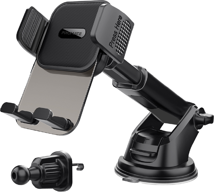 Автодержатель для телефона Promate TransHold-EXT Black (transhold-ext ...