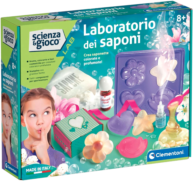 Zestaw kreatywny Clementoni Science & Game Soap Laboratory (8005125192298) - obraz 1