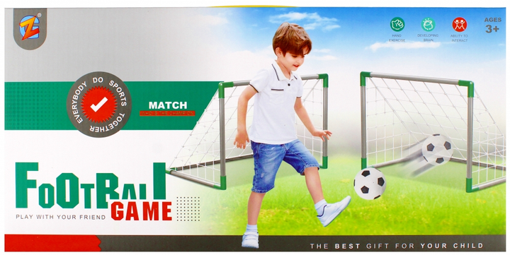 Zestaw bramek piłkarskich Mega Creative Footbal Game z akcesoriami 47 x 37 x 37 cm (5905523622904) - obraz 1