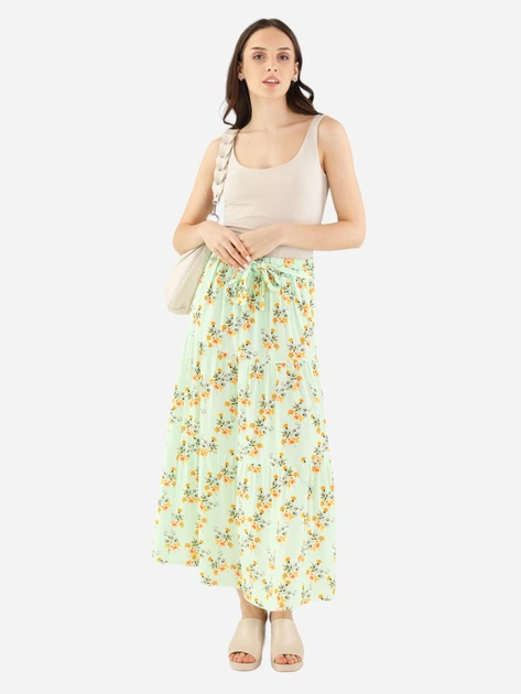 Spódnica długa w kwiaty damska Unisono 246-G0010-2 M Zielona (5906140355787) - obraz 3