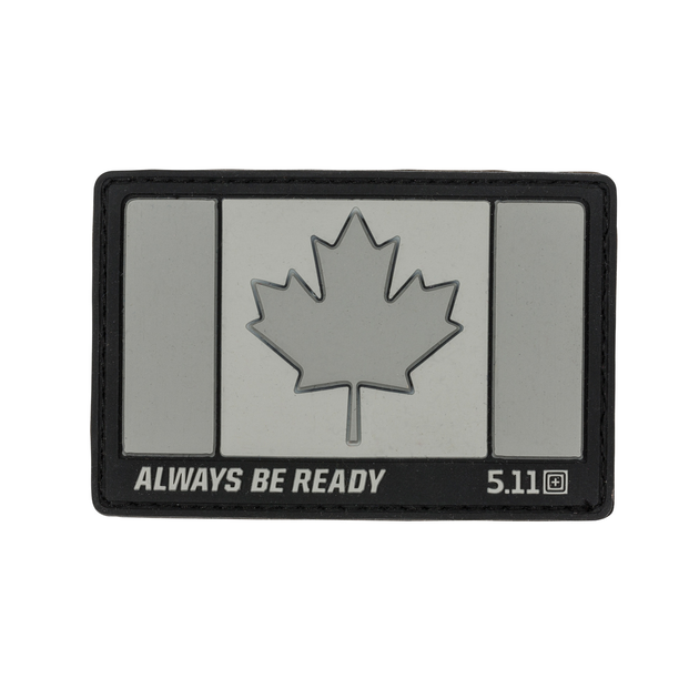 Нашивка 5.11 Tactical Canada Flag Patch Charcoal - зображення 1