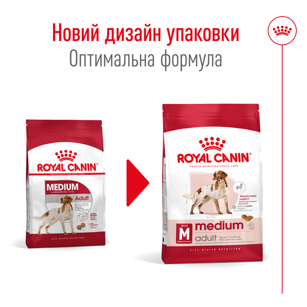 Сухой корм для собак средних пород Royal Canin Medium Adult, 15 кг - изображение 2