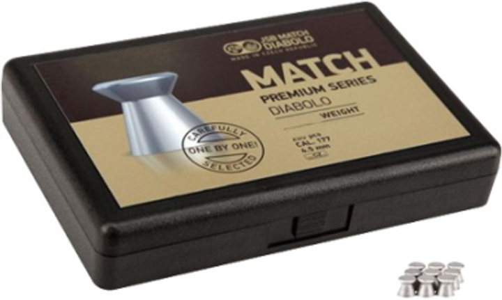 Пульки JSB Match Premium middle 0.52 г, кал.177(4.52 мм), 200 шт. - изображение 1