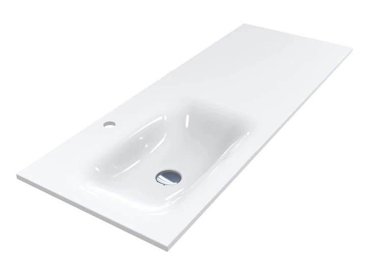 Раковина Miraggio JESSEL с крылом 1200*450мм белая 000105 - изображение 2