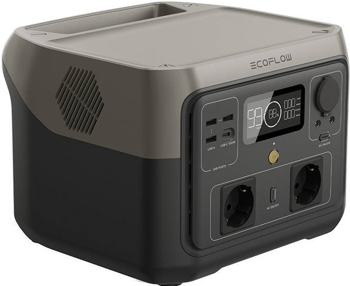 Зарядна станція EcoFlow RIVER 2 Max / 500 Вт / 512 Вт⋅год / LiFePO4 (ZMR610-B-EU) - зображення 2