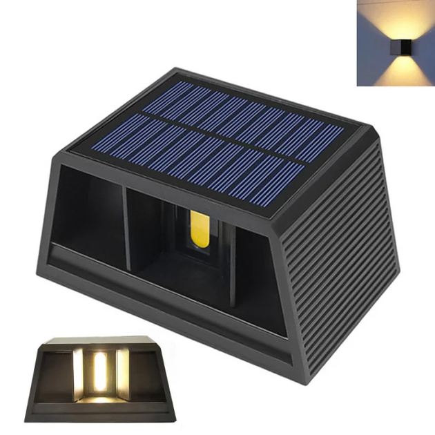 Фонарь уличный настенный Double light HS-8032 фонарь на солнечной батарее - изображение 5