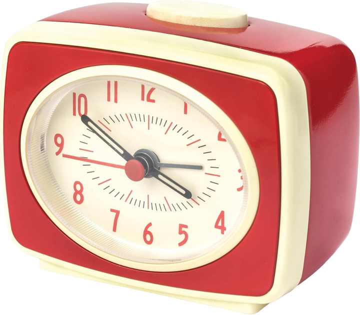 Настільний годинник-будильник Kikkerland AC14-RD-EU Червоний (0612615084070) - зображення 2