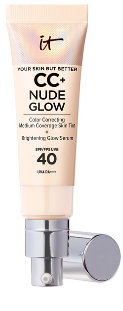 СС-крем It Cosmetics CC and Nude Glow Lightweight Foundation and Glow Serum with SPF 40 Fair 32 мл (3605972653321) - зображення 1
