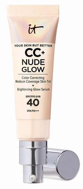 CC Krem It Cosmetics Nude Glow Your Skin But Better Fair Light SPF 40 32 ml (3605972653208) - obraz 1