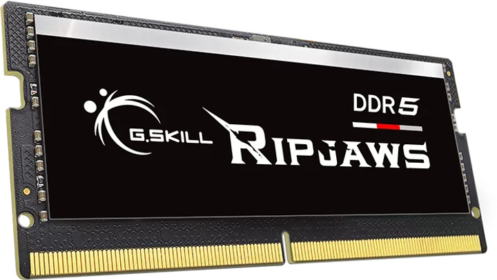 Оперативна пам'ять G.Skill SODIMM DDR5-4800 16384MB PC5-38400 Ripjaws Black (F5-4800S4039A16GX1-RS) - зображення 2
