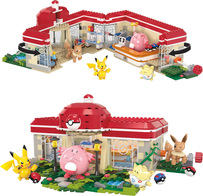 Zestaw klocków Mattel Mega Pokemon Leśne Centrum Pokémonów 648 części (0194735149681) - obraz 2
