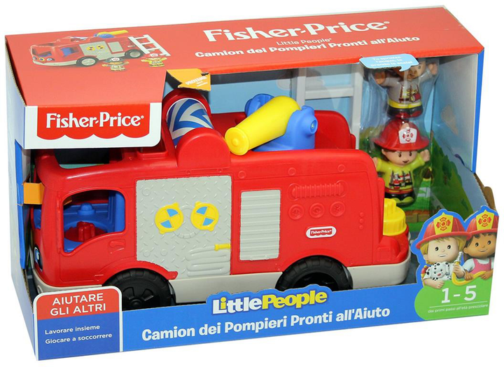 Пожежна машина Fisher-Price Little People Fire Truck з фігурками (0887961616880) - зображення 1
