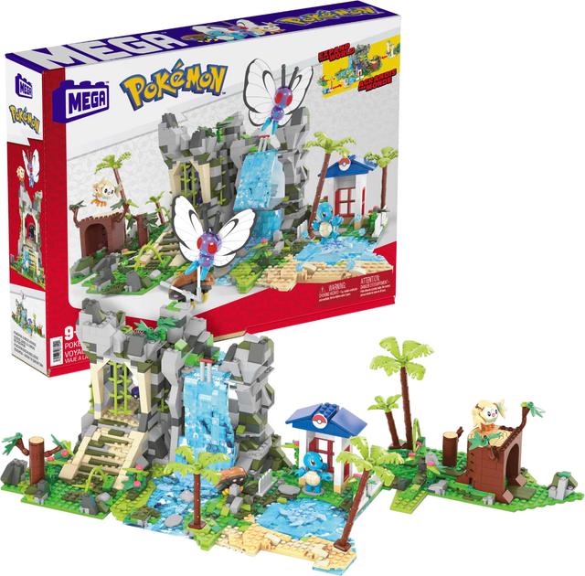 Klocki konstrukcyjne Mattel Mega Pokemon Wielka przygoda w dżungli 1362 elementy (0194735073092) - obraz 1