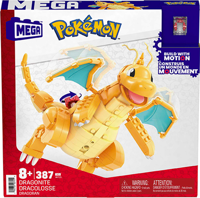 Klocki konstrukcyjne Mega Pokemon Dragonite 387 elementów (0194735107919) - obraz 6