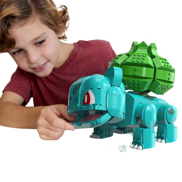 Klocki konstrukcyjne Mega Pokemon Duży Bulbasaur 789 elementów (0194735149674) - obraz 4