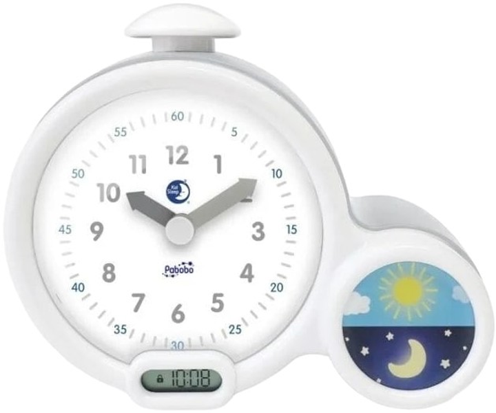 Настільний годинник-будильник Claessens'Kids Kid’Sleep Сірий (7640116260313) - зображення 1