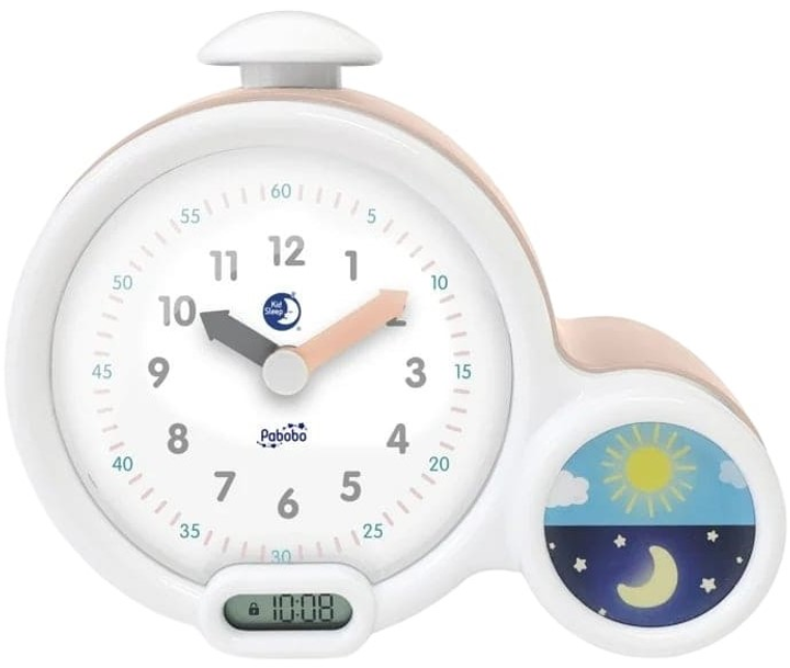 Настільний годинник-будильник Claessens'Kids Kid’Sleep Рожевий (7640116260115) - зображення 1