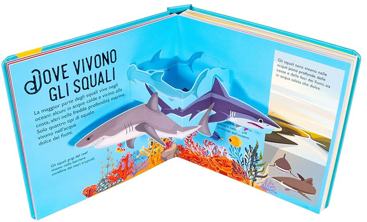 Surprising Pop Up Sharks - David Hawcock (9782889750504) - obraz 3