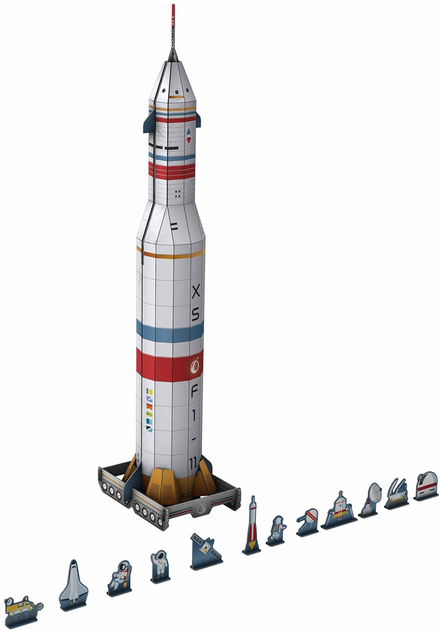 3D Пазл Sassi Space Rocket 32 деталі (9788830329249) - зображення 2