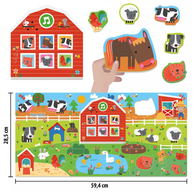 Zabawka edukacyjna Headu Montessori The Cow How does it (8057592357175) - obraz 2