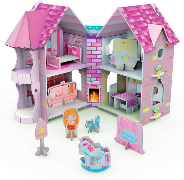 Ляльковий будиночок Sassi 3D Dollhouse Glitter Case Edition (9788830311091) - зображення 2