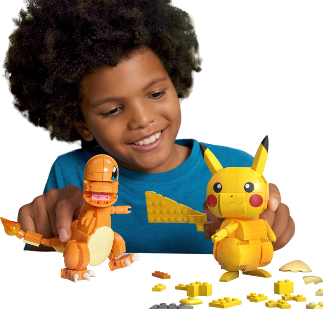 Zestaw klocków Mega Pokemon „Buduj i eksponuj” Trio z Kanto 529 części (0194735157716) - obraz 6
